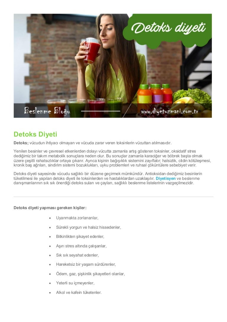 Ender saraç detoks programı Ender saraç detoks programı
